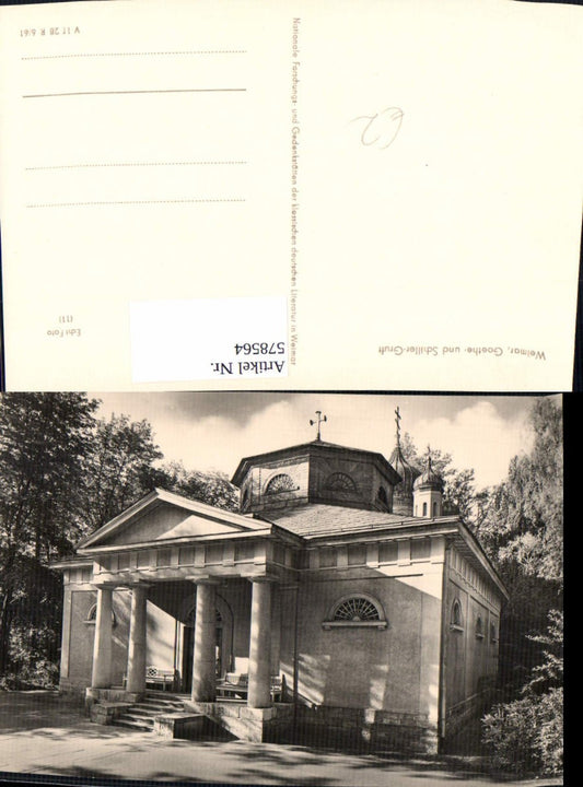 578564,Foto Ak Weimar Goethe- u. Schiller Gruft
