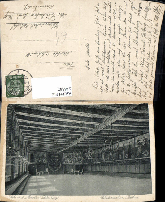 578587,Lüneburg Fürstensaal im Rathaus