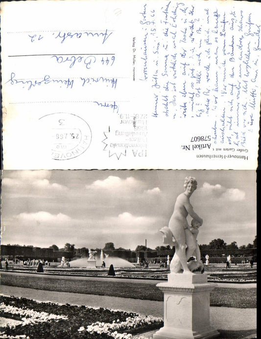 578607,Hannover Herrenhausen Großer Garten m. Glockenfontaine Springbrunnen Brunnen