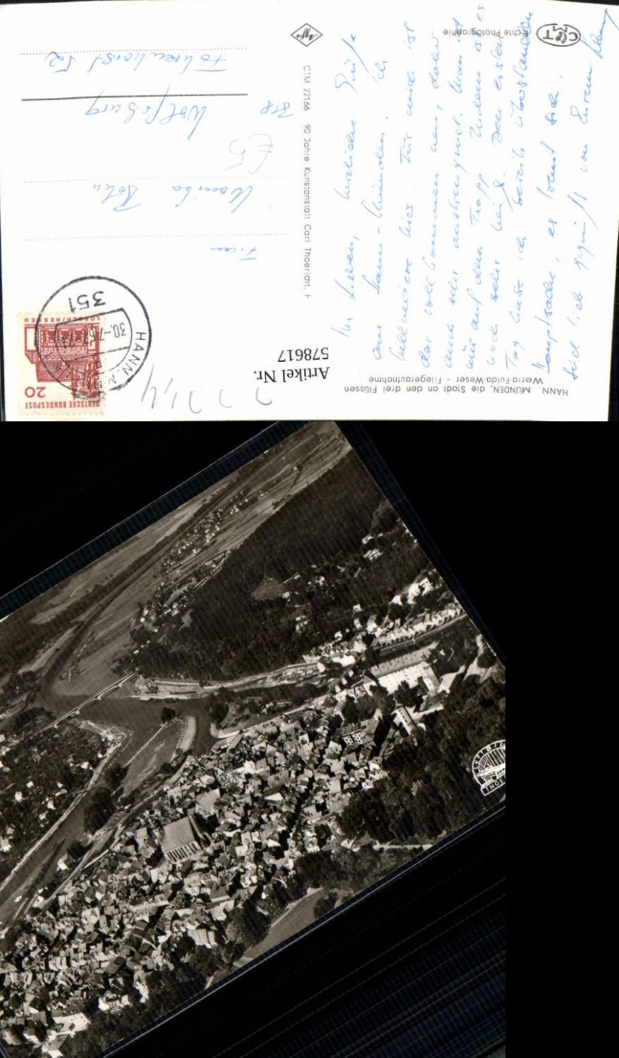 578617,Luftbild Hann. Münden Werra-Fulda-Weser