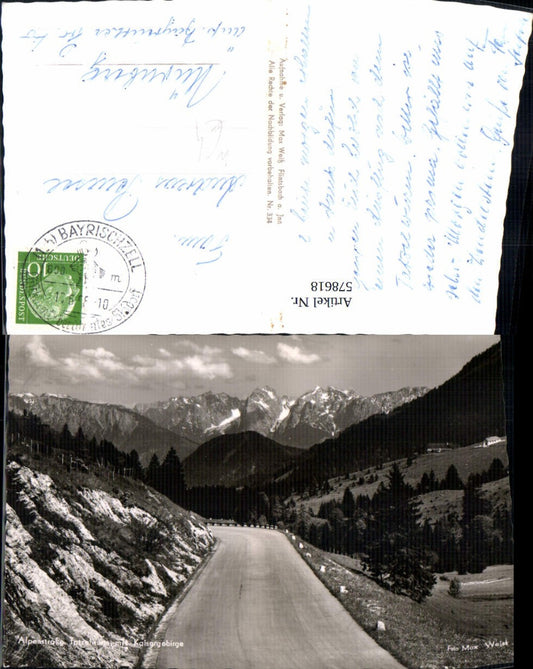 578618, Tatzelwurmstraße m. Kaisergebirge Oberaudorf