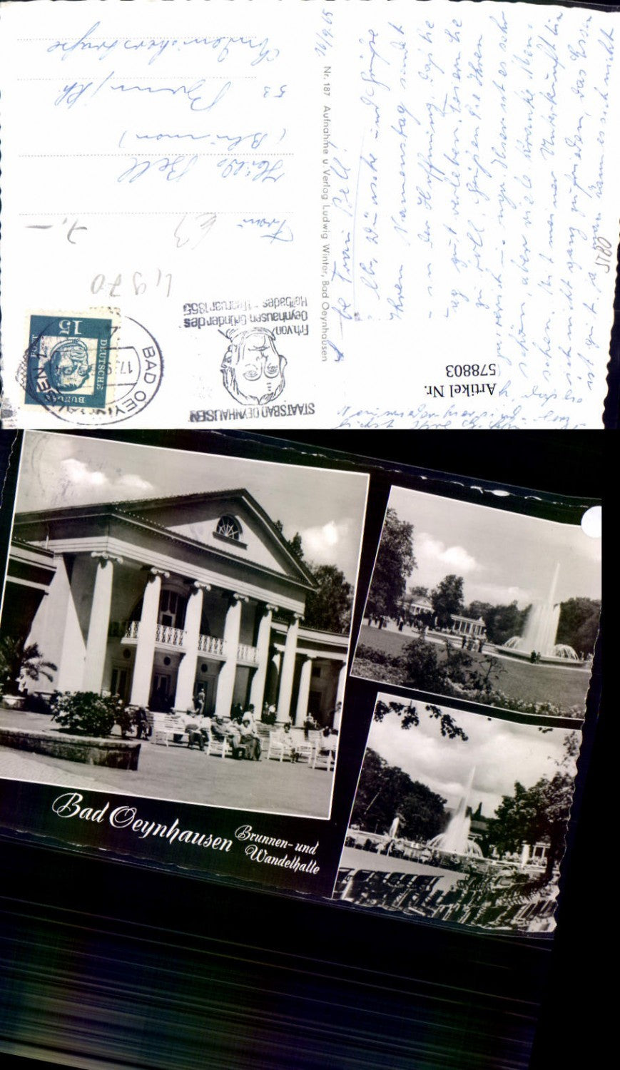 578803,Mehrbild Ak Bad Oeynhausen Brunnen- u. Wandelhalle Springbrunnen Brunnen