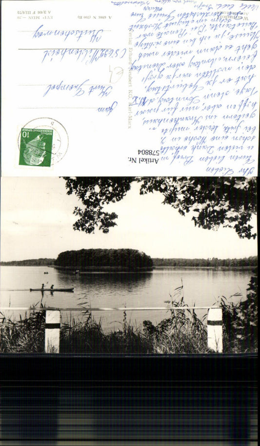 578804,Foto Ak Wermsdorf Am Horstsee Ruderboot Boot