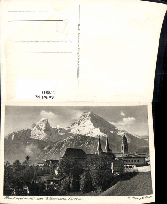 578811, Berchtesgaden md Watzmann pub O. Beer 43