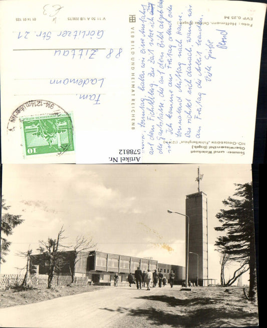 578812,Oberwiesenthal HO Gaststätte Fichtelberghaus