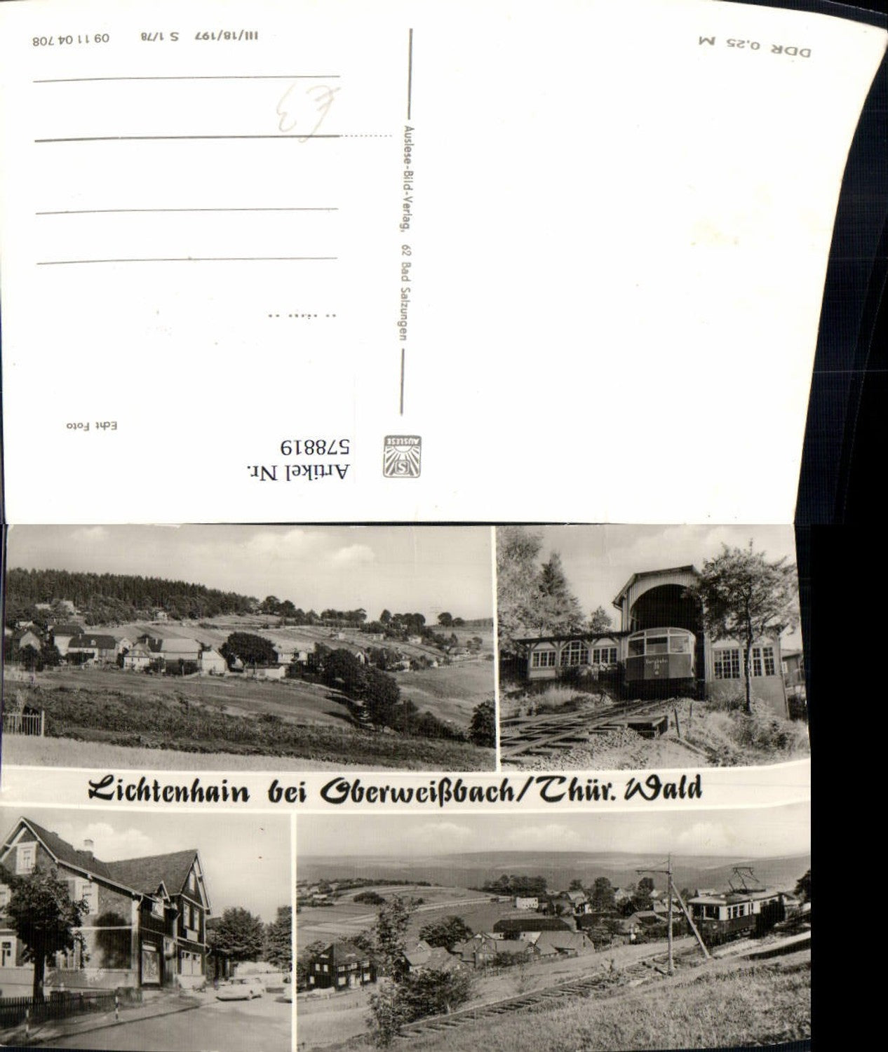 578819,Mehrbild Ak Lichtenhain b. Oberweißbach Bergbahn