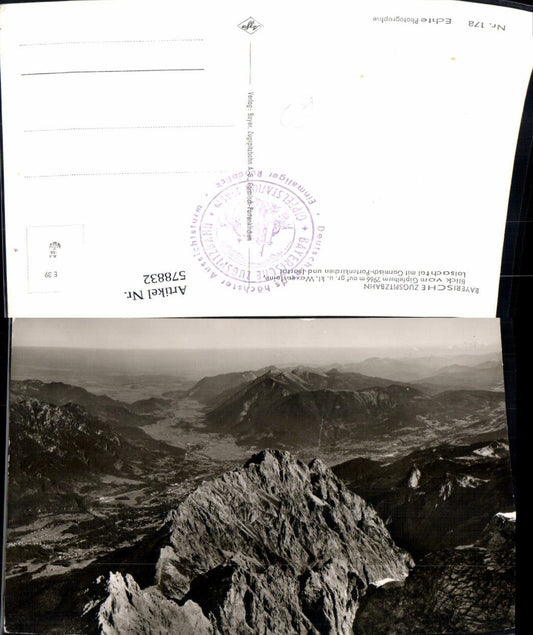 578832, Photo: Bavarian Zugspitze Railway, view from the summit tower near Garmisch-Partenkirchen