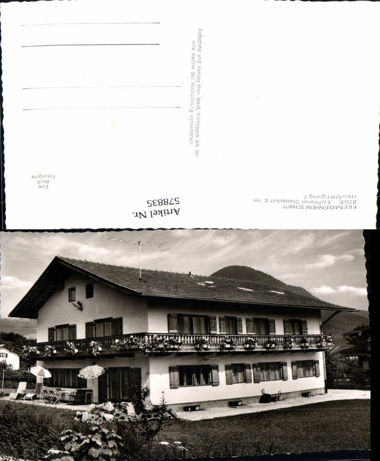 578835, Photo Ak Oberaudorf a. Inn Guesthouse Schmitt