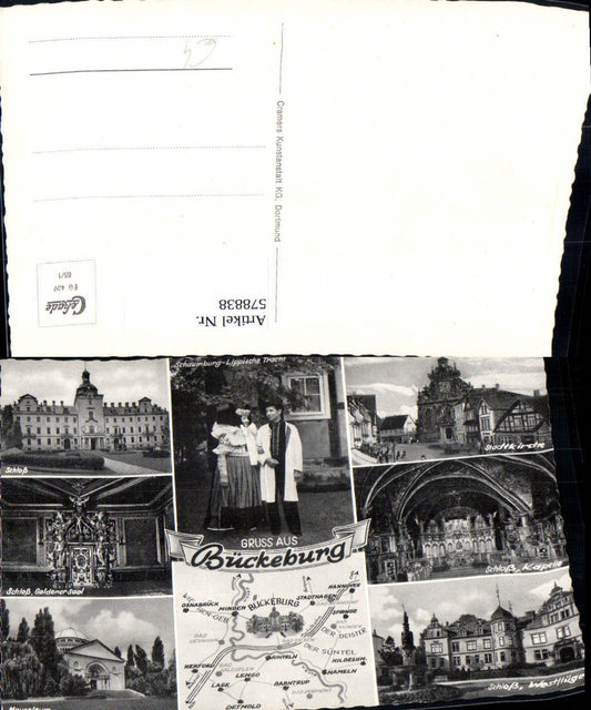578838,Mehrbild Ak Bückeburg Schloss Mausoleum Schaumburg-Lippische Tracht