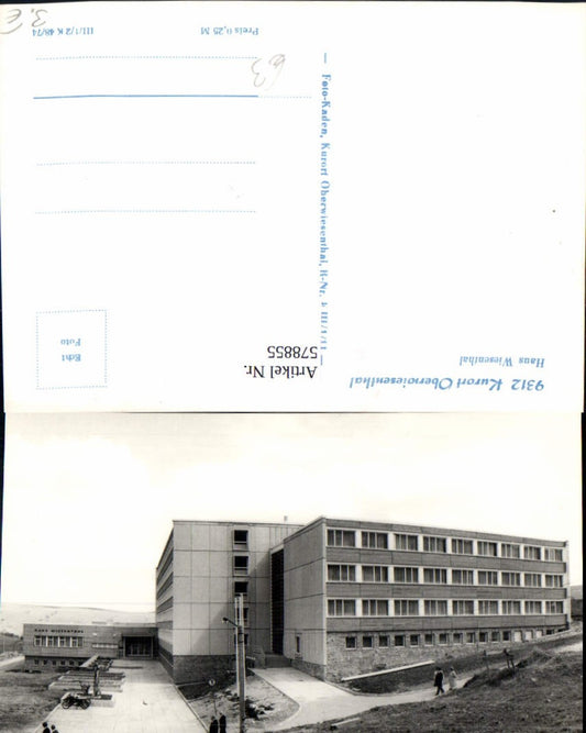 578855,Foto Ak Oberwiesenthal Haus Wiesenthal