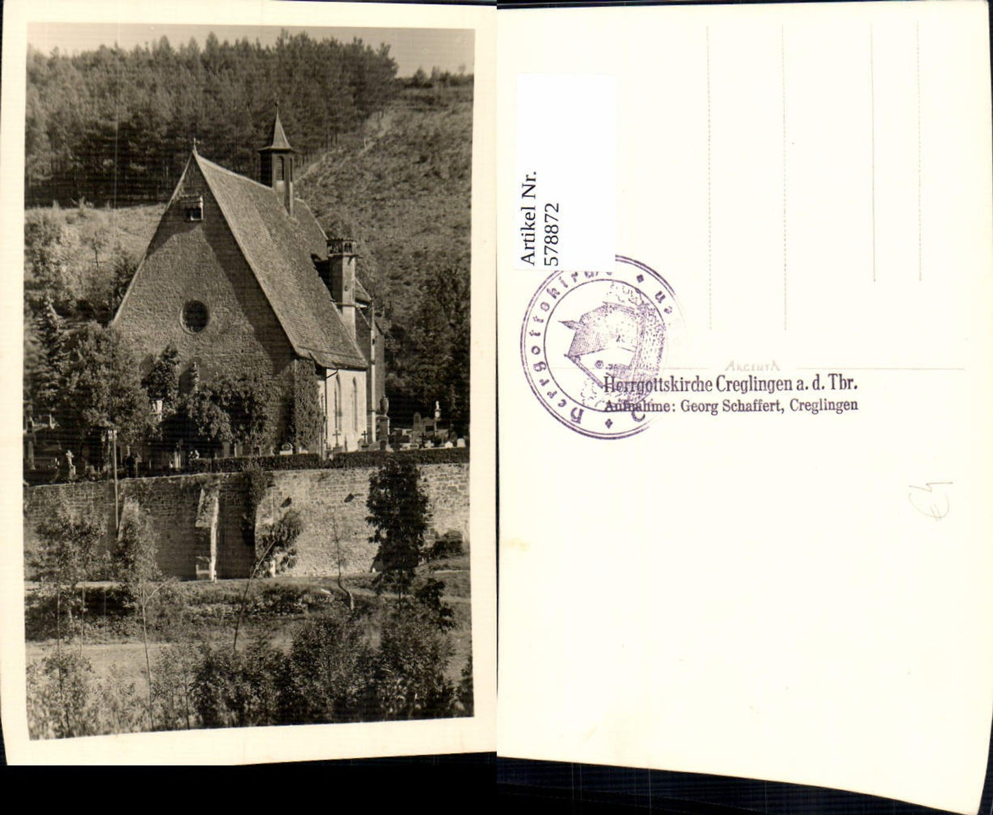 578872,Foto Ak Creglingen Herrgottskirche