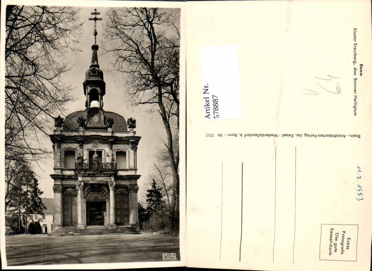 578887,Foto Ak Bonn Kloster Kreuzberg