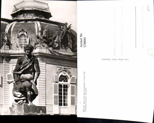 578894,Foto Ak Schloss Benrath b. Düsseldorf Hauptgebäude Südseite