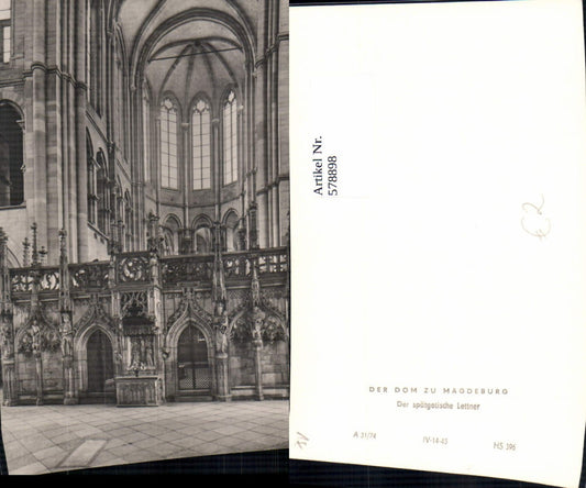 578898,Magdeburg Dom Der spätgotische Lettner