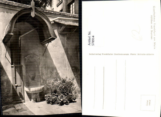 578914,Frankfurt a. Main Goethehaus Höfchen m. Brunnen