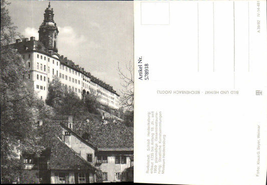 578918,Rudolstadt Heidecksburg Castle