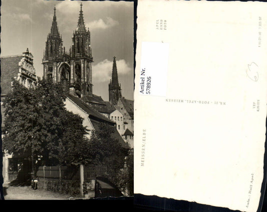578926,Meißen Elbe Ansicht m. Dom