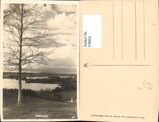 578952, Staffelsee view with birch tree Seehausen Murnau pub Max Stoess 125