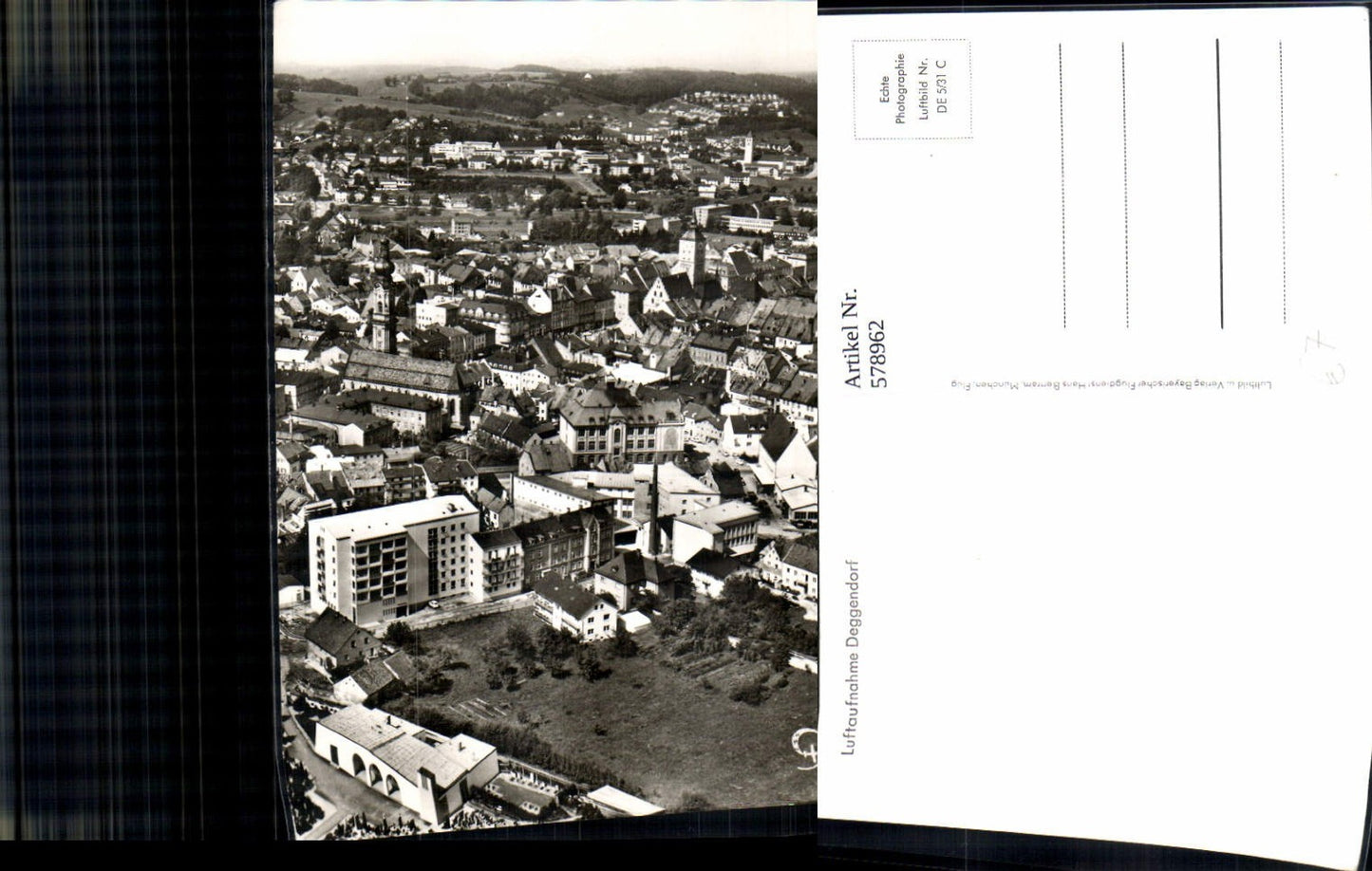 578962, Aerial view of Deggendorf