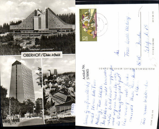 578965, Multi-image Ak Oberhof Erholungsheim Rennsteig