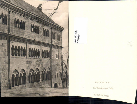 578980, Eisenach Wartburg The west front of the palace