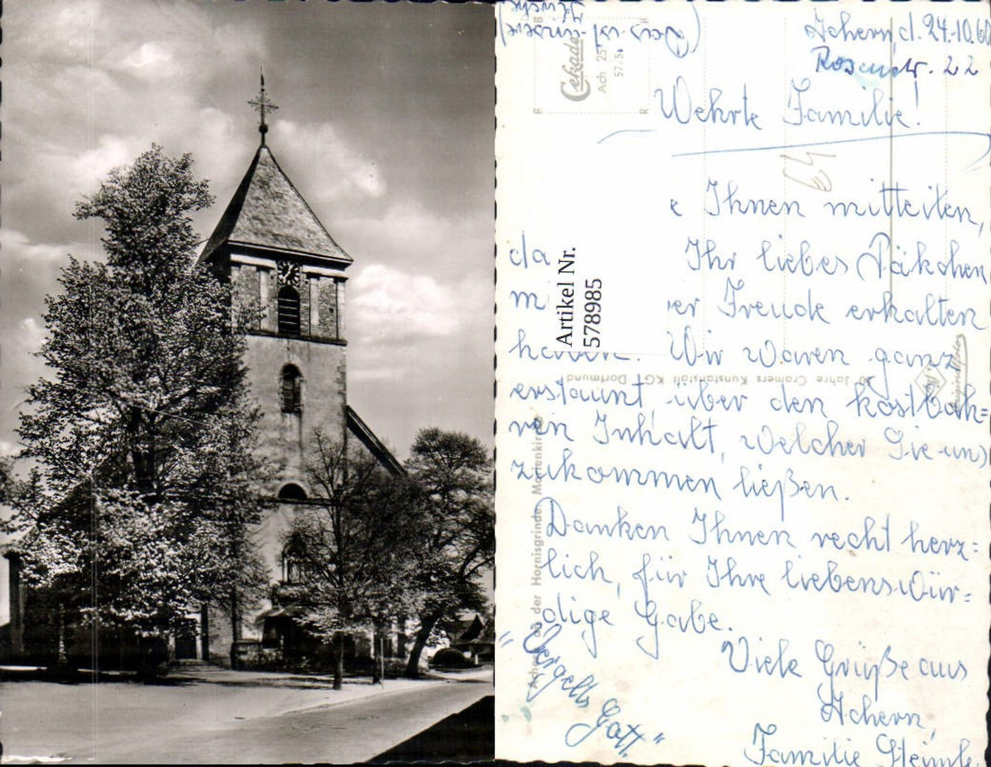 578985,Foto Ak Achern a. d. Hornisgrinde Marienkirche