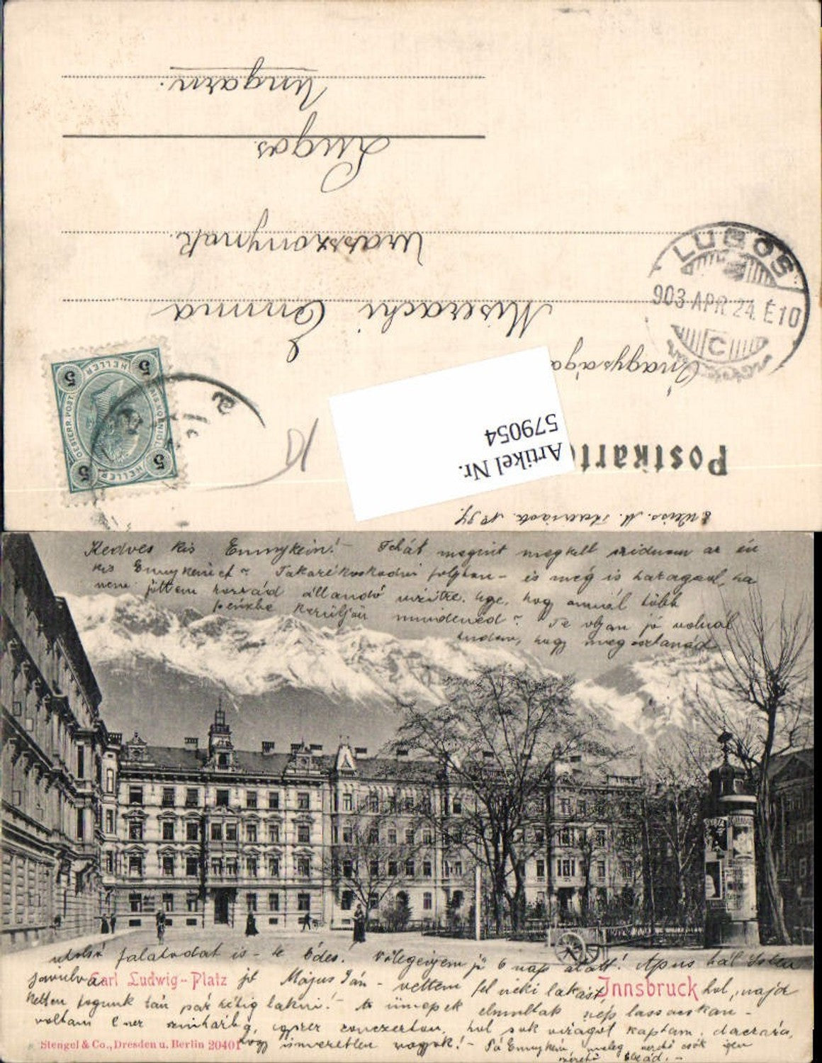 Alte Ansichtskarte – Old Postcard