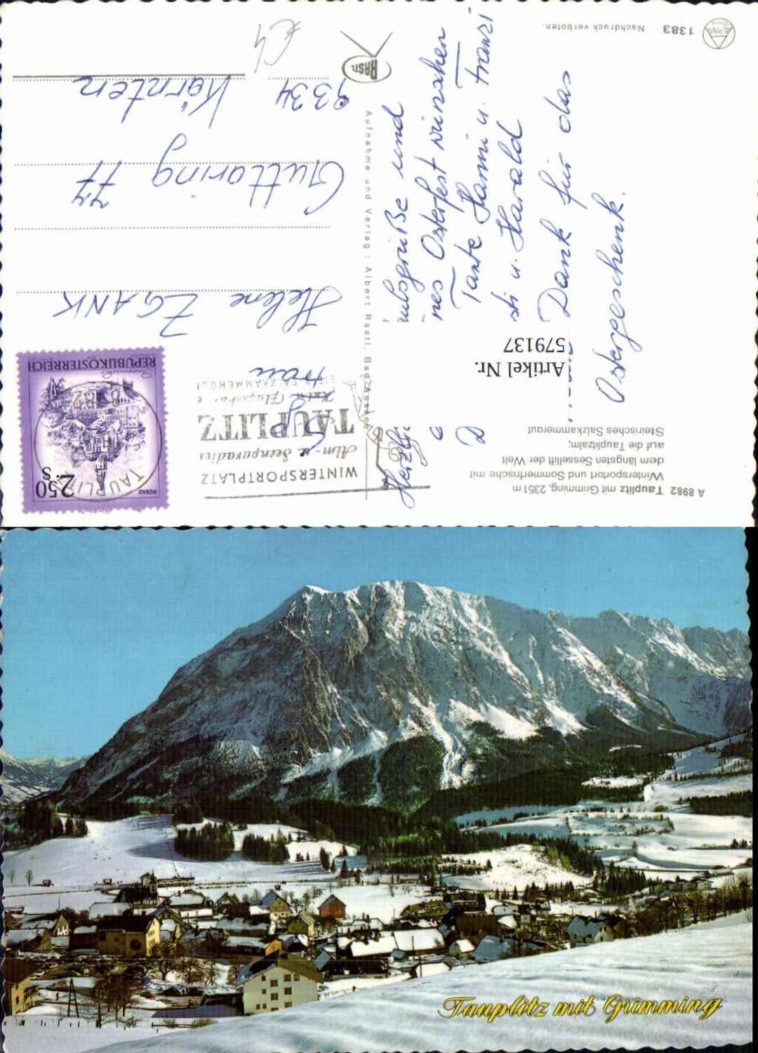 Alte Ansichtskarte – Old Postcard