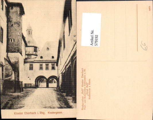 579192,Eltville am Rhein Kloster Eberbach Klostergasse