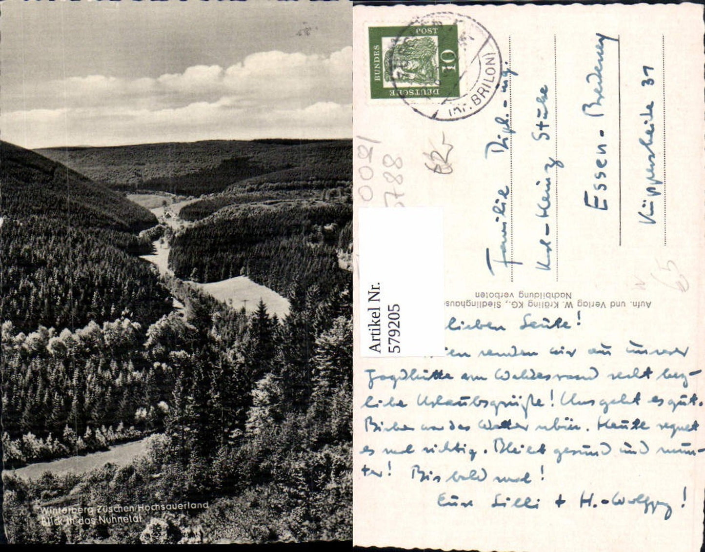 579205,Züschen Winterberg Blick i. d. Nuhnetal