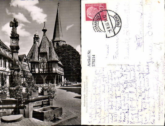 579214,Michelstadt Marktplatz m. Rathaus