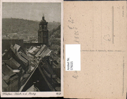 579225,Meißen Blick v. d. Burg