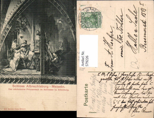579226,Meißen Schloss Albrechtsburg Gemälde Der sächsische Prinzenraub