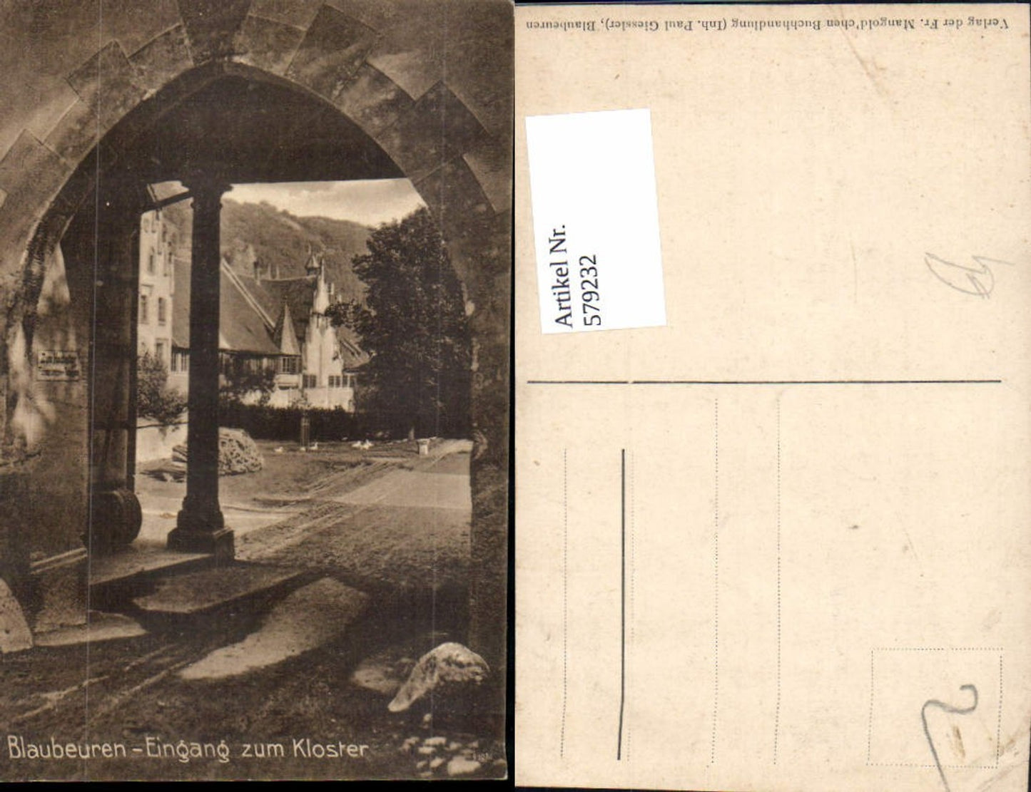 579232,Blaubeuren Eingang zum Kloster