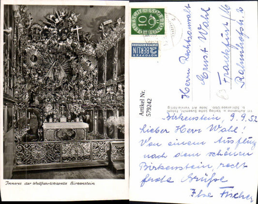 579242,Birkenstein Wallfahrtskapelle in Fischbachau Inneres