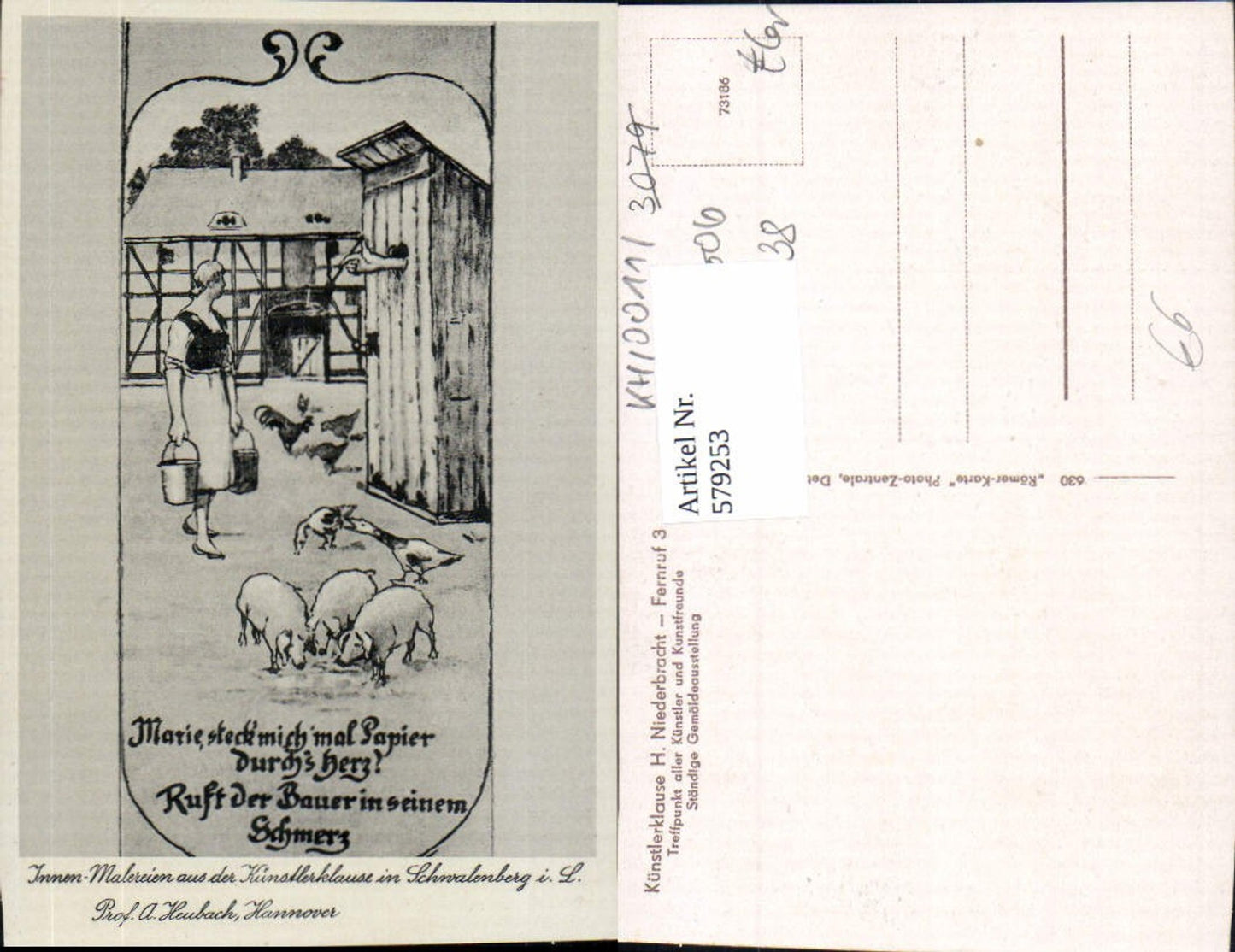 579253,Schieder-Schwalenberg Innen-Malerein Künstlerklause