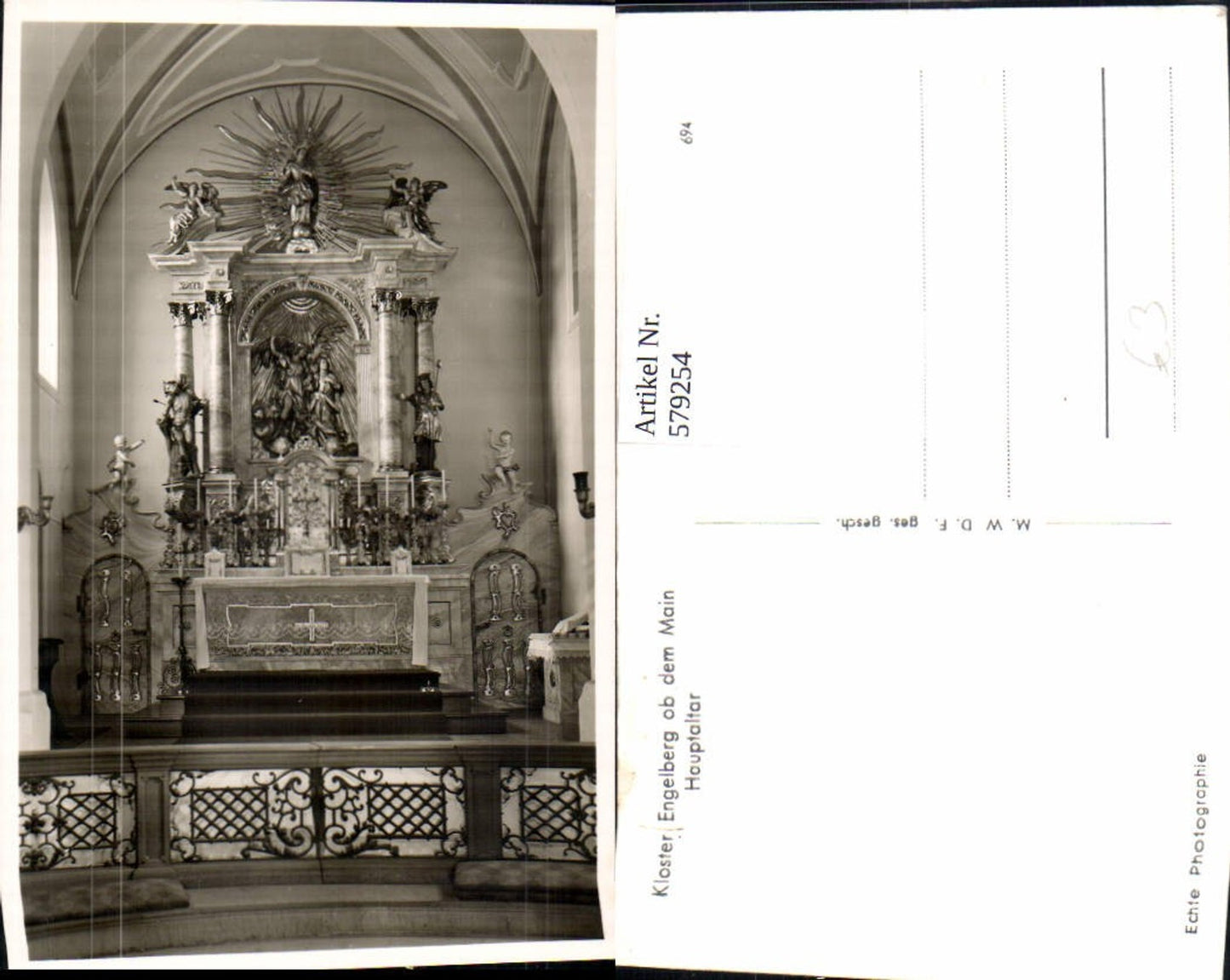 579254,Franziskanerkloster Engelberg Großheubach Hauptaltar