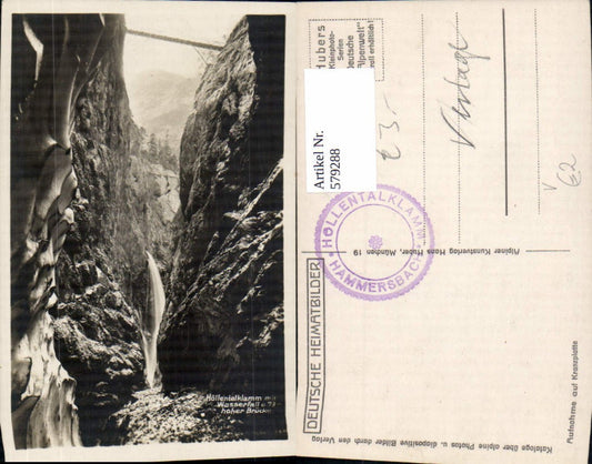 579288, Grainau Höllentalklamm Waterfall and High Bridge pub Hans Huber
