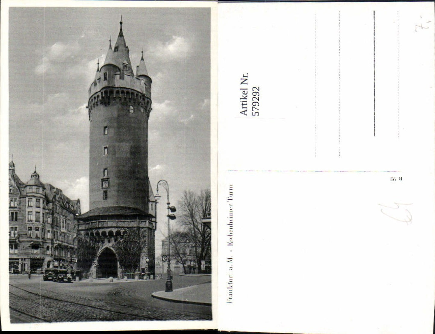 579292,Frankfurt a. Main Eschenheimer Turm