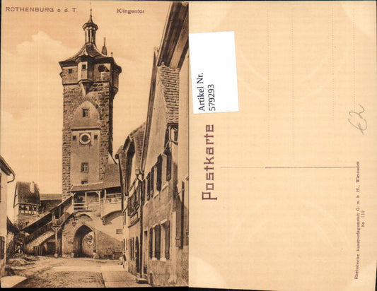 579293, Rothenburg ob der Tauber Klingentor