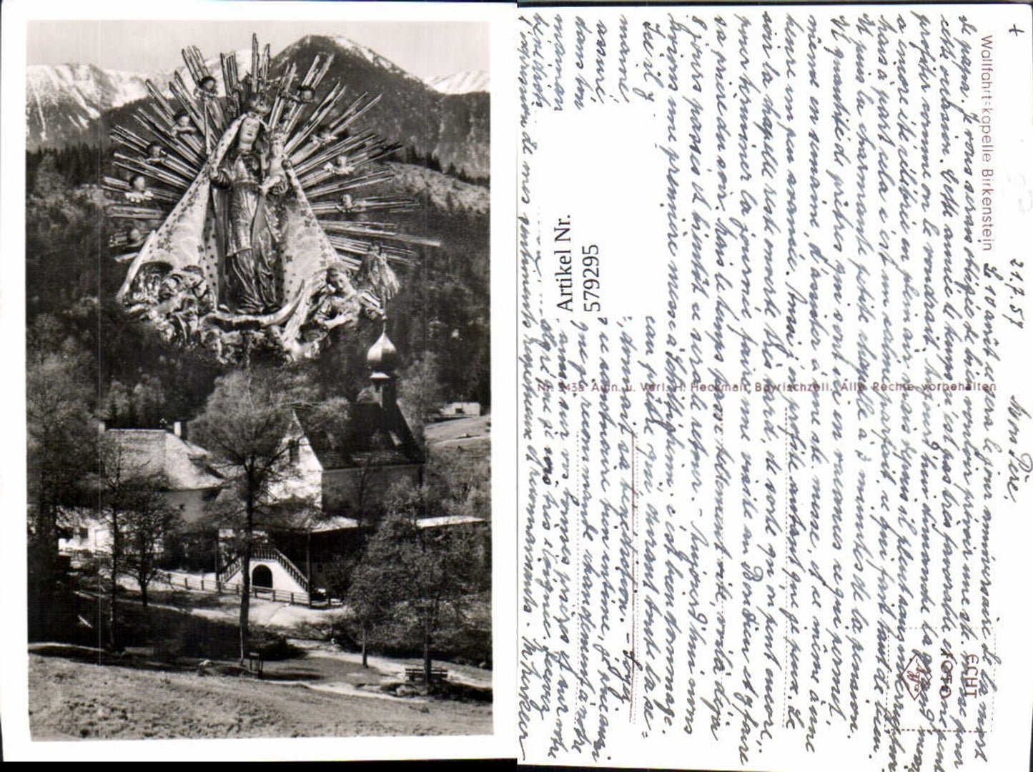 579295, Photomontage Fischbachau Pilgrimage Chapel Birkenstein Miraculous Image