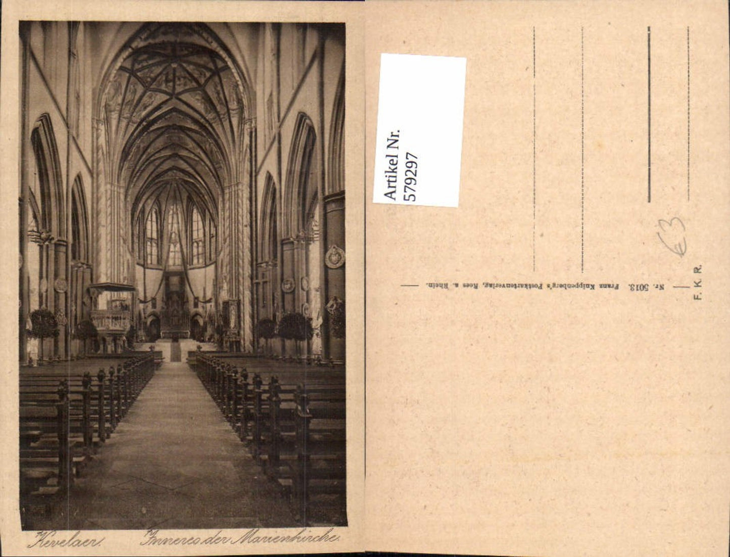 579297,Kevelaer Inneres d. Marienkirche