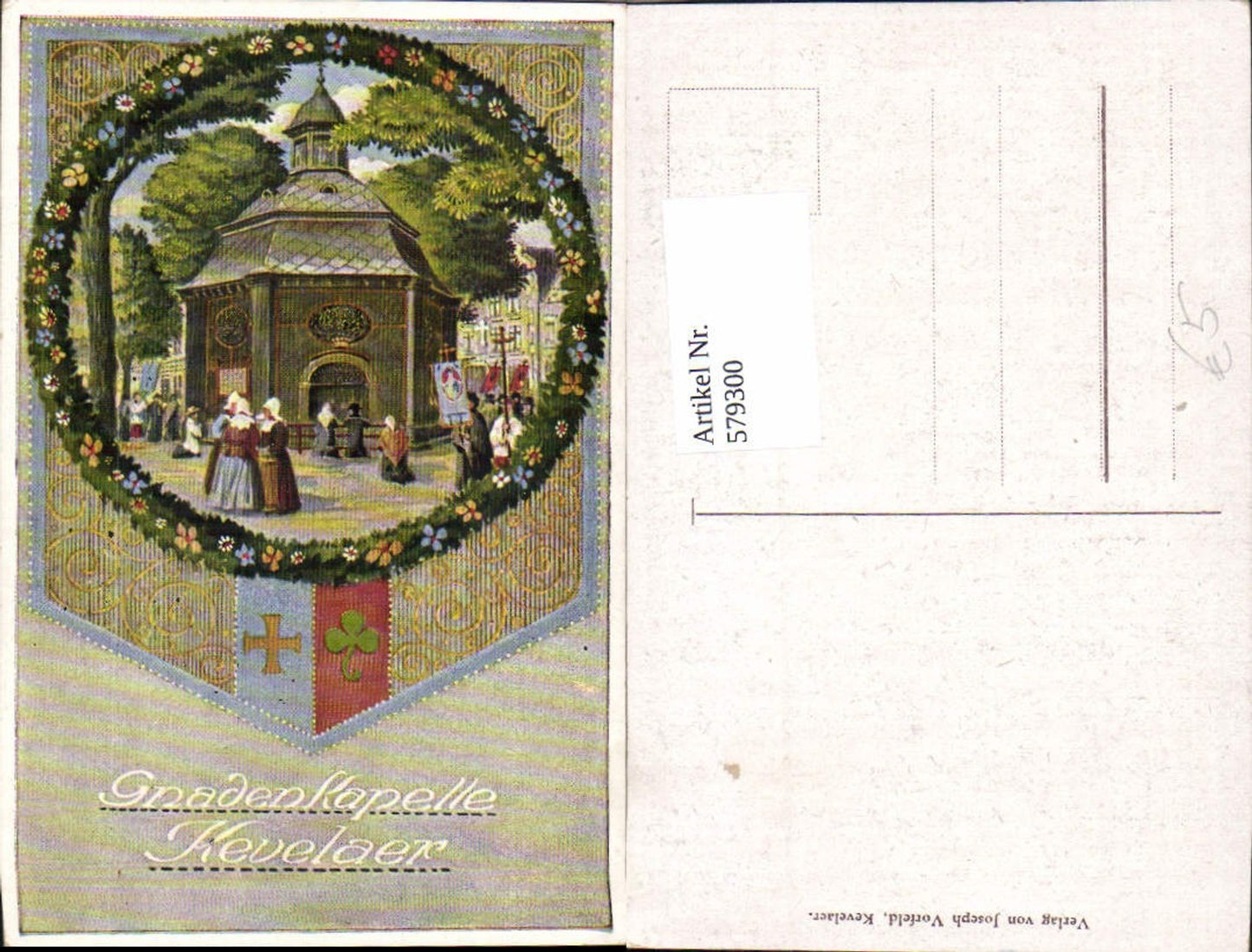 579300,Künstler Ak Kevelaer Gnadenkapelle