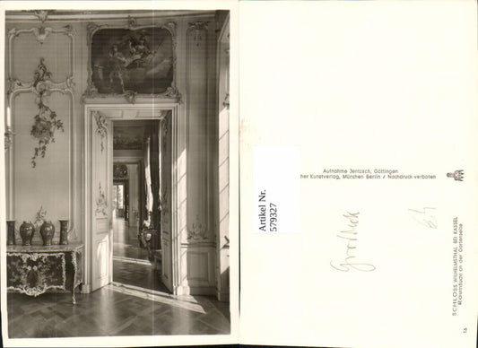 579327,Kassel Schloss Wilhelmsthal Raumflucht a. d. Gartenseite