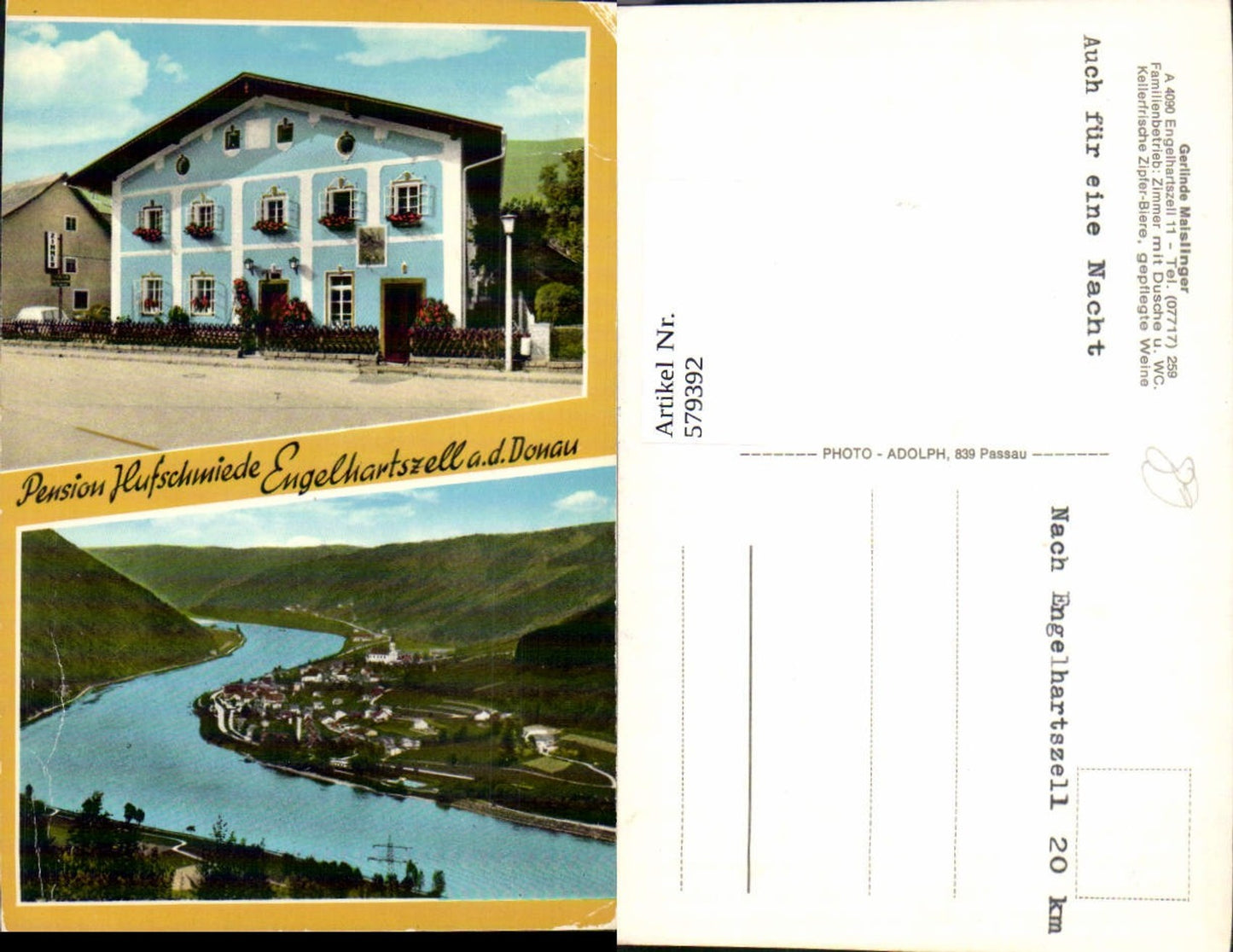 579392,Mehrbild Ak Pension Hufschmiede Engelhartszell a. d. Donau