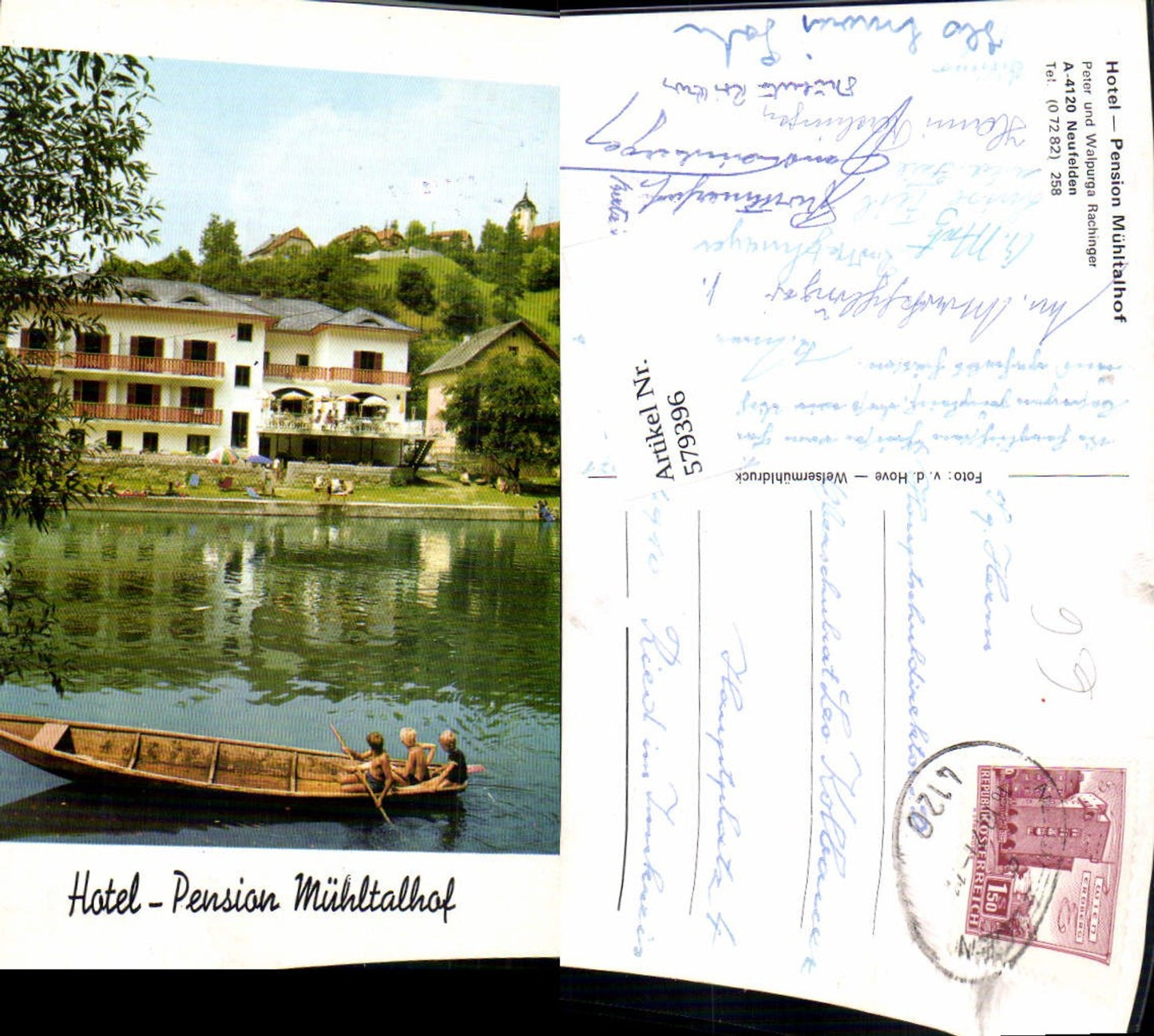 579396,Neufelden Hotel Pension Mühltalhof Boot Ruderboot