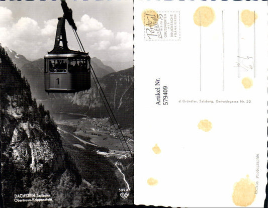579409,Foto Ak Dachstein Seilbahn Obertraun Krippenstein Gondel pub Cosy 509a