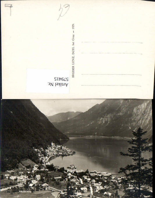 579415,Foto Ak Hallstatt Totale