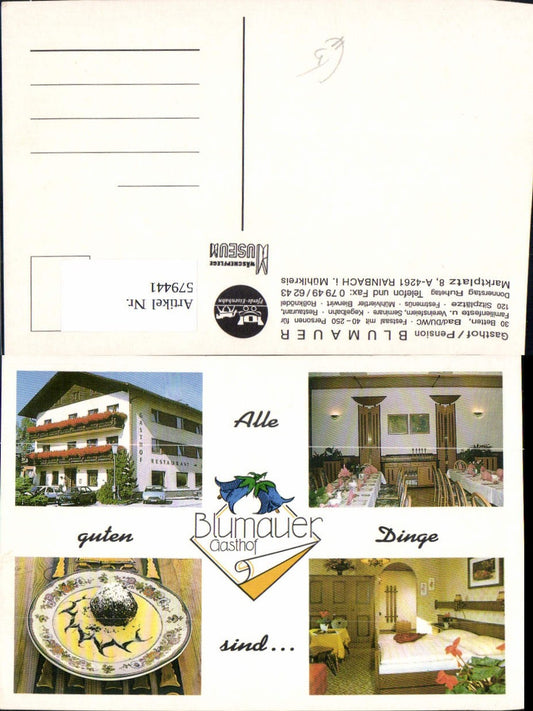 579441,Mehrbild Ak Rainbach i. Mühlkreis Gasthof Pension Blumauer