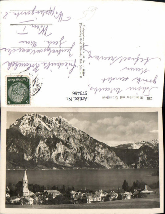 579466,Foto Ak Altmünster m. Traunstein